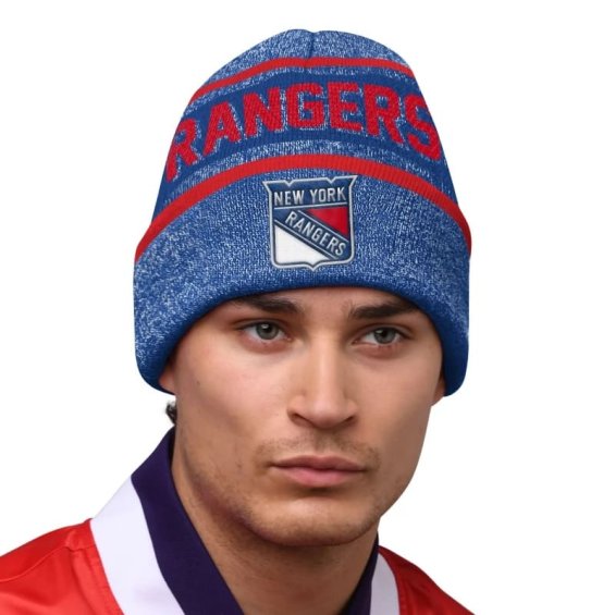 Zimní Čepice N.Y.Rangers Sideline Beanie 2 Jaquard