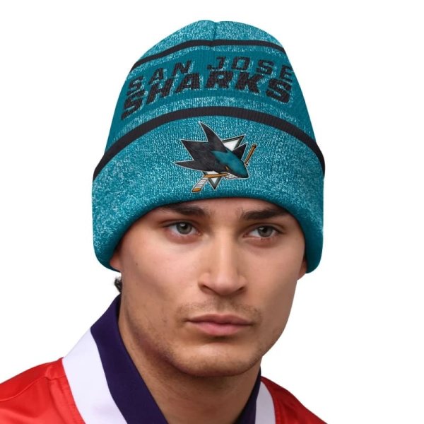 Zimní Čepice San Jose Sharks Sideline Beanie 2 Jaquard