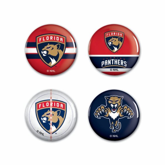 Sada Florida Panthers NHL Button 4 Pack