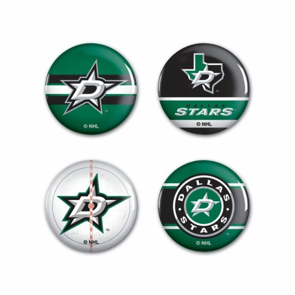 Sada Dallas Stars NHL Button 4 Pack