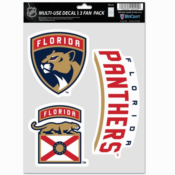 Samolepky Florida Panthers Wincraft NHL Multi-Use 3 Fan Pack